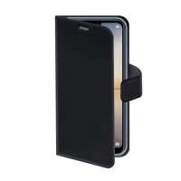 Stock telefonia cover per samsung a750 galaxy a7 2018 side open pelle black-No brand