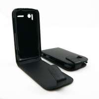 Stock telefonia cover per htc sensation xe g18 top open pelle black-No brand