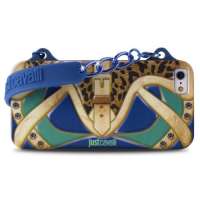 Stock telefonia cover puro per apple iphone 5/5s/5se bag country clutch blu-Puro