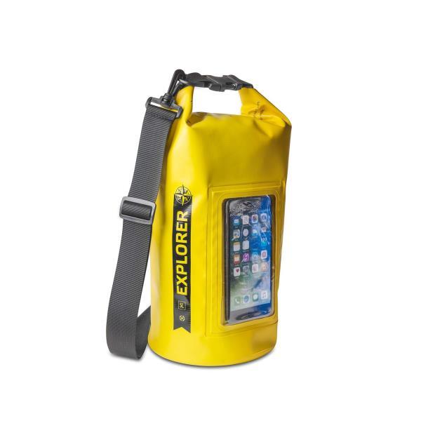Telefonia Sacca universale impermeabile resistente all'acqua 5 litri per smartphone fino a 6.2'' giallo-